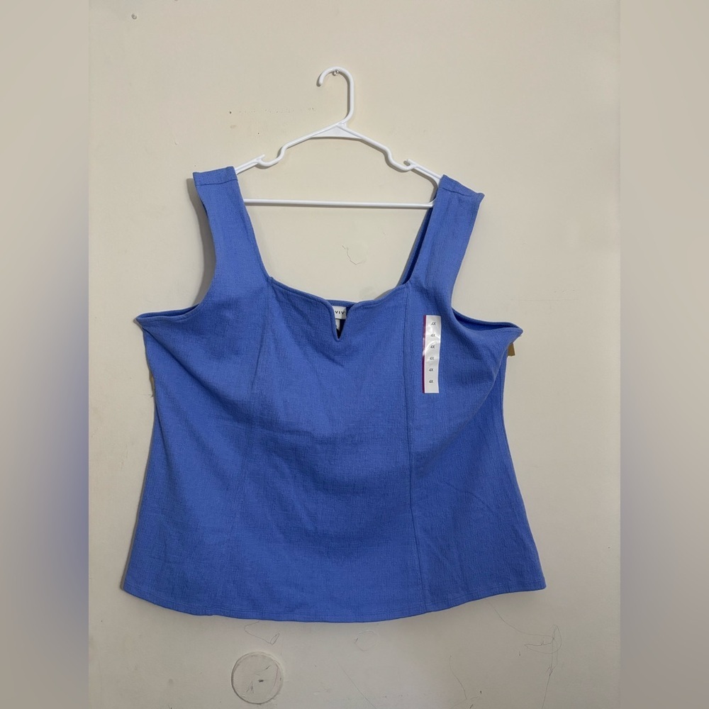 AVA & VIV Plus Size Lavender
Sleeveless V-Neck Cotton Polyester
Top 4X‎